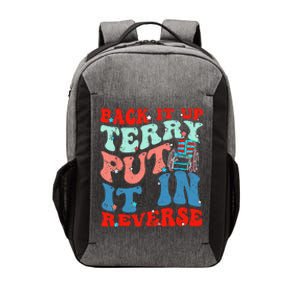 Groovy Back It Up Terry Put It In Reverse 4th Of July Funny Vector Backpack