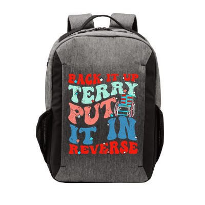 Groovy Back It Up Terry Put It In Reverse 4th Of July Funny Vector Backpack