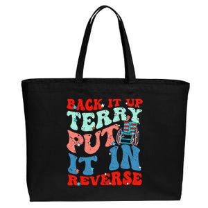 Groovy Back It Up Terry Put It In Reverse 4th Of July Funny Cotton Canvas Jumbo Tote