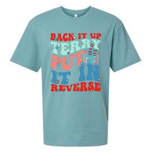 Groovy Back It Up Terry Put It In Reverse 4th Of July Funny Sueded Cloud Jersey T-Shirt