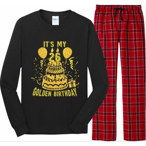 Golden Birthday It's My 26th Birthday Long Sleeve Pajama Set