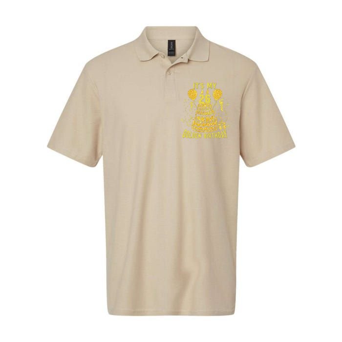 Golden Birthday It's My 26th Birthday Softstyle Adult Sport Polo