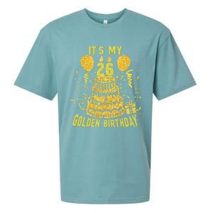 Golden Birthday It's My 26th Birthday Sueded Cloud Jersey T-Shirt