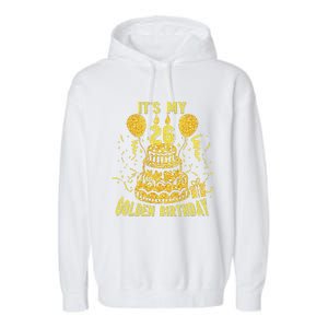 Golden Birthday It's My 26th Birthday Garment-Dyed Fleece Hoodie