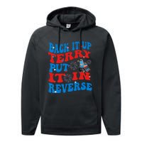 Groovy Back It Up Terry Put It In Reverse 4th Of July Funny Performance Fleece Hoodie