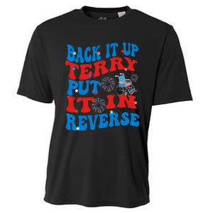 Groovy Back It Up Terry Put It In Reverse 4th Of July Funny Cooling Performance Crew T-Shirt