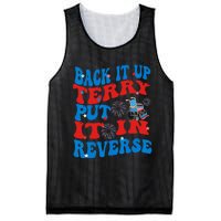 Groovy Back It Up Terry Put It In Reverse 4th Of July Funny Mesh Reversible Basketball Jersey Tank