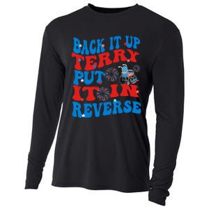 Groovy Back It Up Terry Put It In Reverse 4th Of July Funny Cooling Performance Long Sleeve Crew