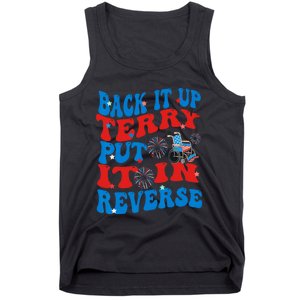 Groovy Back It Up Terry Put It In Reverse 4th Of July Funny Tank Top