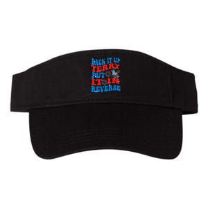 Groovy Back It Up Terry Put It In Reverse 4th Of July Funny Valucap Bio-Washed Visor