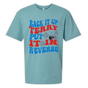 Groovy Back It Up Terry Put It In Reverse 4th Of July Funny Sueded Cloud Jersey T-Shirt