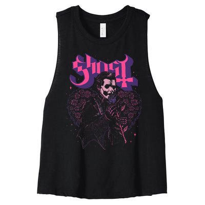 Ghost Bouquet Iv Women's Racerback Cropped Tank