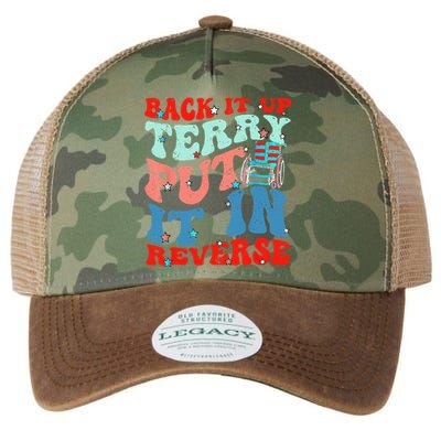 Groovy Back It Up Terry Put It In Reverse 4th Of July Funny Legacy Tie Dye Trucker Hat