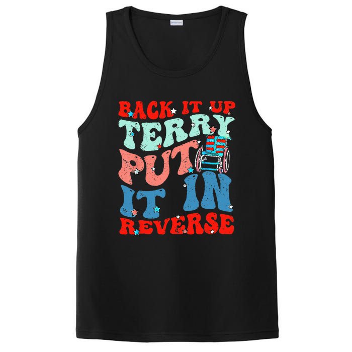 Groovy Back It Up Terry Put It In Reverse 4th Of July Funny PosiCharge Competitor Tank