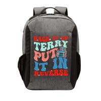 Groovy Back It Up Terry Put It In Reverse 4th Of July Funny Vector Backpack