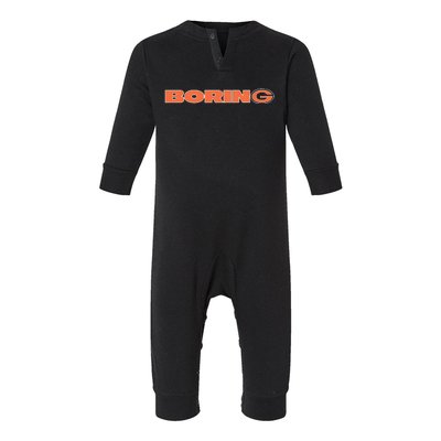 Green Bay Is Boring Justin Fields Infant Fleece One Piece