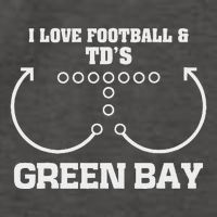 Green Bay I Love Football And DS Ouchdown Offense Eam Vector Backpack