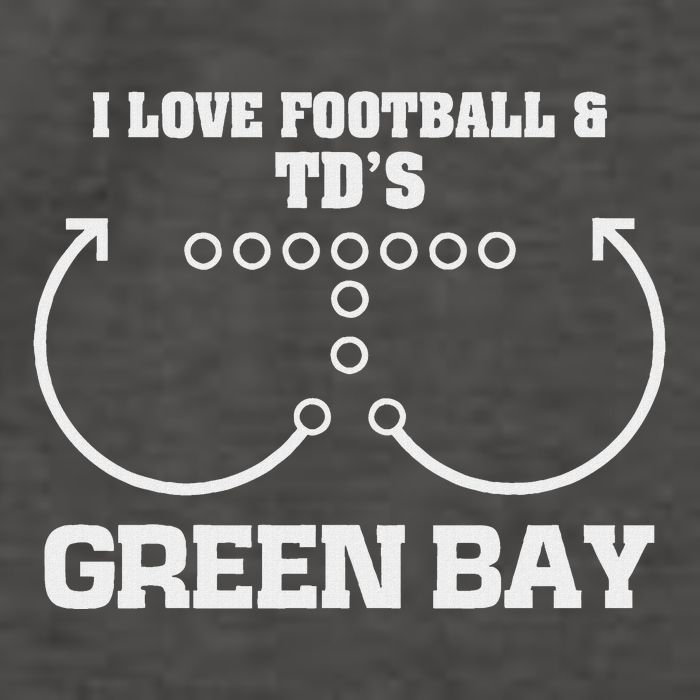 Green Bay I Love Football And DS Ouchdown Offense Eam Vector Backpack