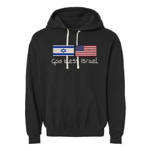 God Bless Israel Garment-Dyed Fleece Hoodie