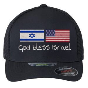 God Bless Israel Flexfit Unipanel Trucker Cap