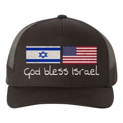 God Bless Israel Yupoong Adult 5-Panel Trucker Hat