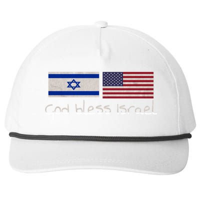 God Bless Israel Snapback Five-Panel Rope Hat