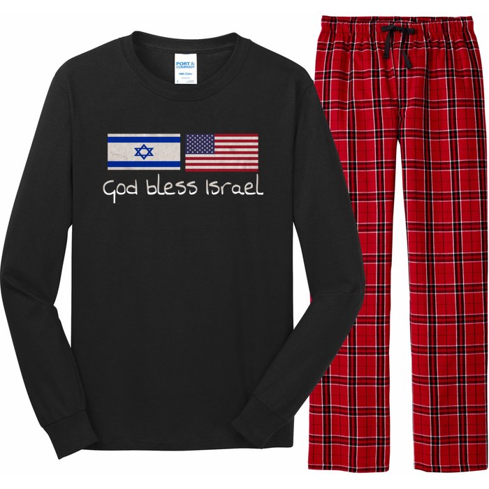 God Bless Israel Long Sleeve Pajama Set