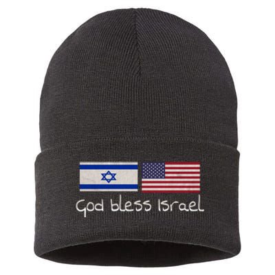 God Bless Israel Sustainable Knit Beanie