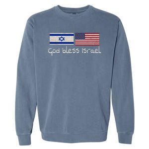 God Bless Israel Garment-Dyed Sweatshirt