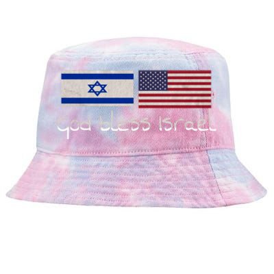 God Bless Israel Tie-Dyed Bucket Hat