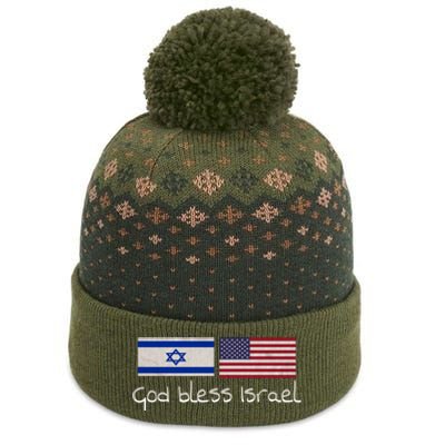 God Bless Israel The Baniff Cuffed Pom Beanie