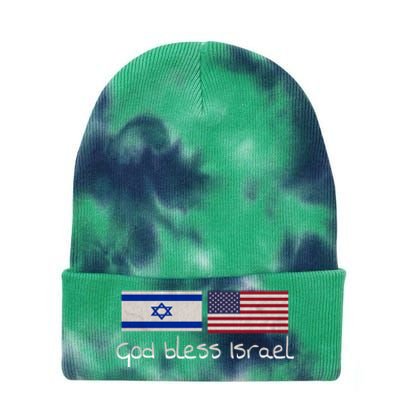 God Bless Israel Tie Dye 12in Knit Beanie