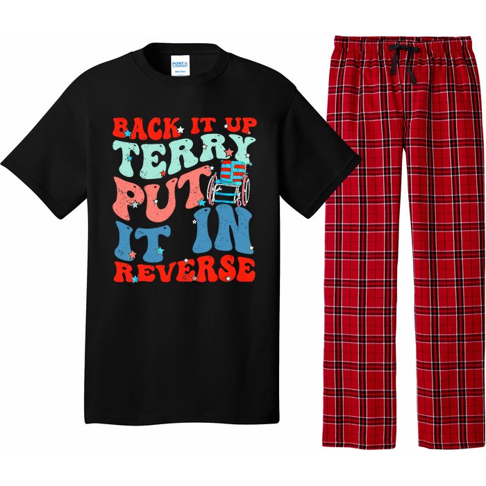 Groovy Back It Up Terry Put It In Reverse 4th Of July Funny Pajama Set