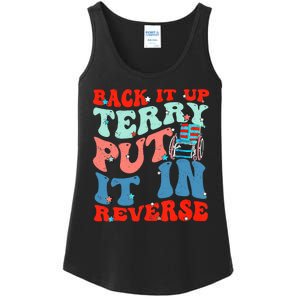 Groovy Back It Up Terry Put It In Reverse 4th Of July Funny Ladies Essential Tank