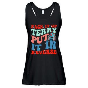 Groovy Back It Up Terry Put It In Reverse 4th Of July Funny Ladies Essential Flowy Tank