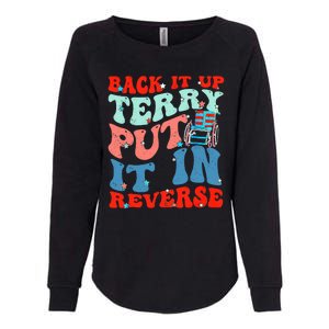 Groovy Back It Up Terry Put It In Reverse 4th Of July Funny Womens California Wash Sweatshirt