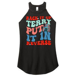 Groovy Back It Up Terry Put It In Reverse 4th Of July Funny Women's Perfect Tri Rocker Tank