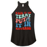 Groovy Back It Up Terry Put It In Reverse 4th Of July Funny Women's Perfect Tri Rocker Tank