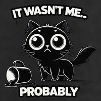 Guilty But Innocent Funny Black Cat Meme .Png Adult Drive Performance Visor
