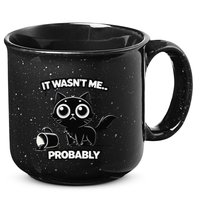 Guilty But Innocent Funny Black Cat Meme .Png 15oz Campfire Ceramic Mug