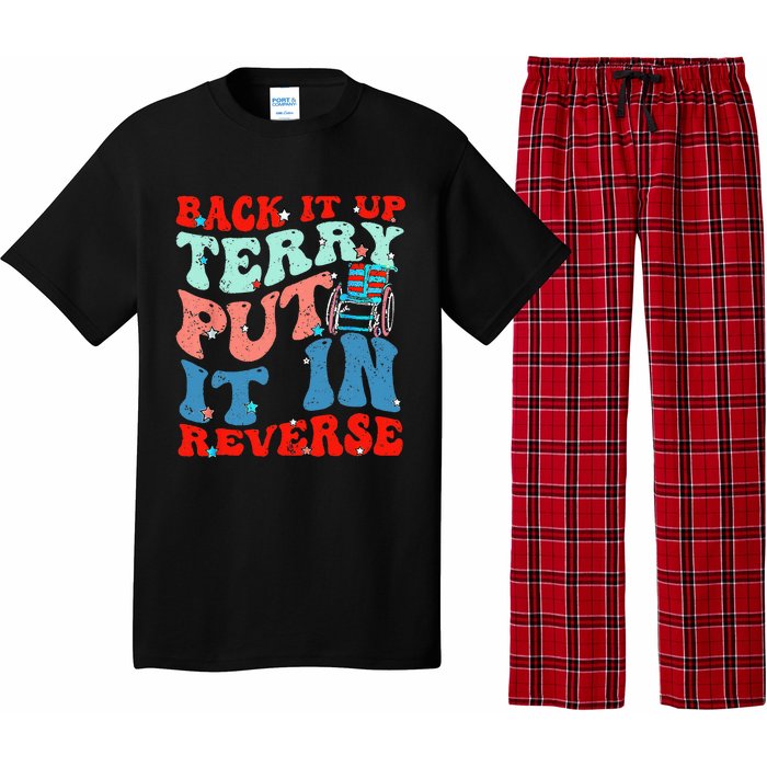 Groovy Back It Up Terry Put It In Reverse 4th Of July Funny Pajama Set