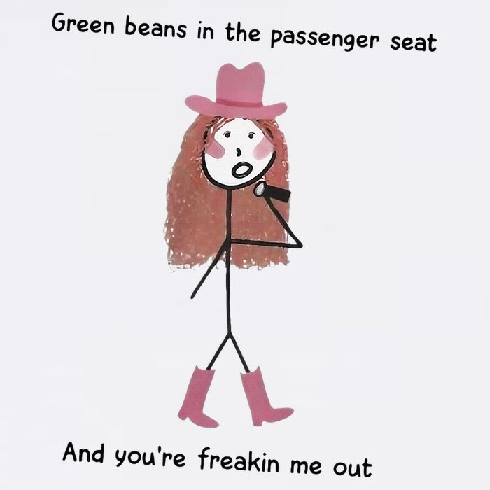 Green Beans In The Passenger Seat And You’Re Freakin Me Out Cooling Performance Crew T-Shirt