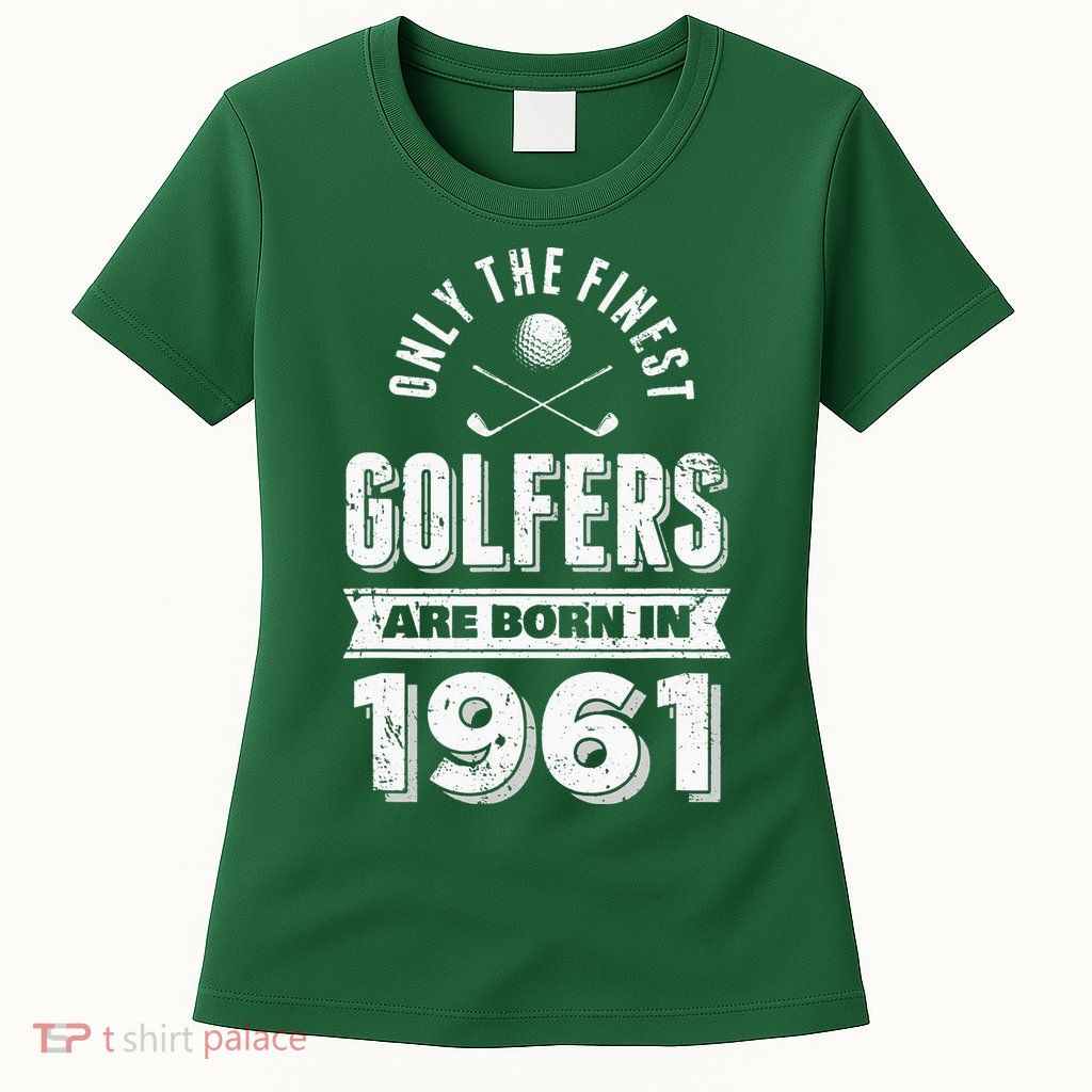 Golfer Born In 1961 60th Birthday Golfing Gift Womens T-Shirt