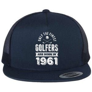 Golfer Born In 1961 60th Birthday Golfing Gift Flat Bill Trucker Hat