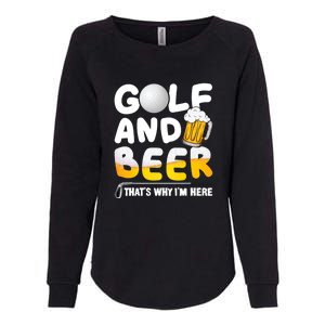 Golf Beer Joke Dad Golf Golfs Golfer Gift For Father's Day Womens California Wash Sweatshirt