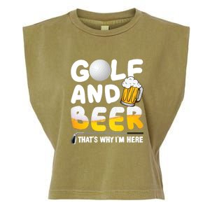 Golf Beer Joke Dad Golf Golfs Golfer Gift For Father's Day Garment-Dyed Women's Muscle Tee