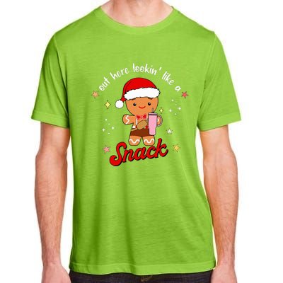 Gingerbread Boo Jee Out Here Looking Like A Snack Christmas  Adult ChromaSoft Performance T-Shirt