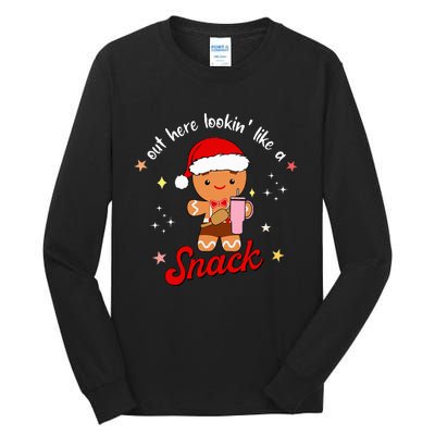 Gingerbread Boo Jee Out Here Looking Like A Snack Christmas  Tall Long Sleeve T-Shirt