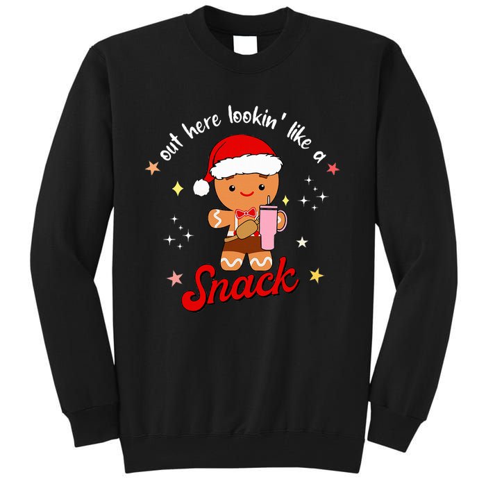 Gingerbread Boo Jee Out Here Looking Like A Snack Christmas  Tall Sweatshirt