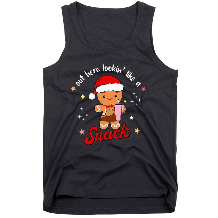 Gingerbread Boo Jee Out Here Looking Like A Snack Christmas  Tank Top